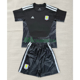 Camiseta de Portero Aston Villa 2026/2027 Negro Niño Kit