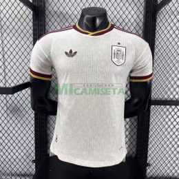Camiseta España Segunda Equipación Mundial 2026 Blanco/Rojo (EDICIÓN JUGADOR)