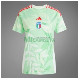 Camiseta Italia Segunda Equipación la EURO Femenina 2025 Mujer Verde