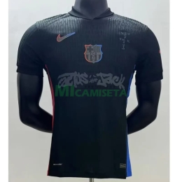 Camiseta Barcelona x Travis Scott Segunda Equipación 2024/2025 Negro (EDICIÓN JUGADOR)