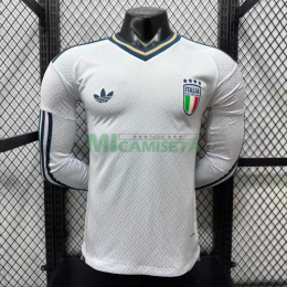 Camiseta Italia Segunda Equipación Mundial 2026 ML Blanco (EDICIÓN JUGADOR)