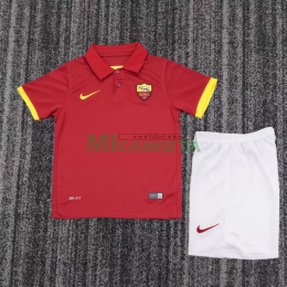Camiseta AS Roma Primera Equipación Retro 2014/15 Rojo Niño Kit