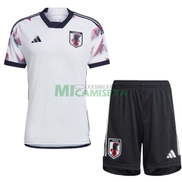 Camiseta Japón Segunda Equipación 2022 Niño Kit Mundial