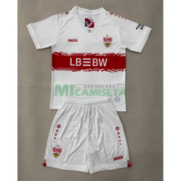 Camiseta VfB Stuttgart Primera Equipación 2025/2026 Blanco Niño Kit
