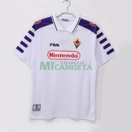 Camiseta Fiorentina Segunda Equipación Retro 1998/99 Blanco
