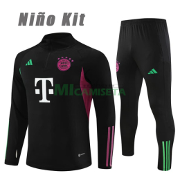 Sudadera De Entrenamiento Bayern Múnich 2023/2024 Niño Kit Negro