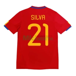 Camiseta SILVA 21 España Primera Equipación Retro 2010