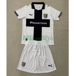 Camiseta Parma Calcio Primera Equipación 2025/2026 Blanco/Negro Niño Kit