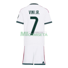 Camiseta VINI JR. 7 Real Madrid Primera Equipación 2026/2027 Blanco Niño Kit con Parche HP