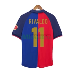 Camiseta RIVALDO 11 Barcelona Primera Equipación Retro 1999/2000