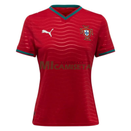 Camiseta Portugal Primera Equipación Mundial 2026 Rojo Mujer