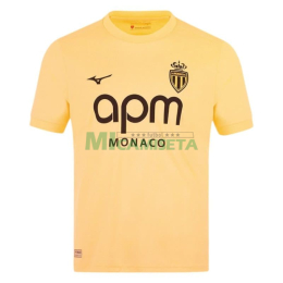 Camiseta Monaco Tercera Equipación 2025/2026 Amarillo Claro