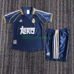 Camiseta Real Madrid Tercera Equipación Retro 1998/99 Niño Kit