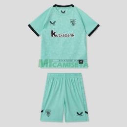 Camiseta Athletic de Bilbao Tercera Equipación 2025/2026 Verde Niño Kit