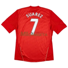 Camiseta SUAREZ 7 Liverpool Primera Equipación Retro 2010/11