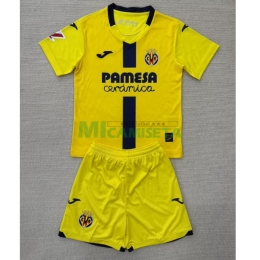 Camiseta Villarreal Primera Equipación 2025/2026 Amarillo Niño Kit