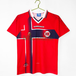 Camiseta Noruega Primera Equipación Retro 1998 Rojo