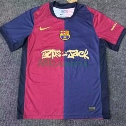 Camiseta Barcelona x Travis Scott Limited Edition Primera Equipación 2024/2025 Azul/Rojo