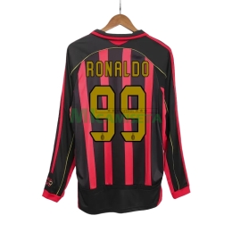 Camiseta RONALDO 99 AC Milan Primera Equipación Retro 2006/07 ML