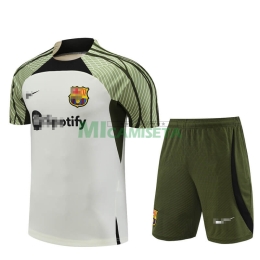 Camiseta de Entrenamiento Barcelona 2023/2024 Beige/Verde Kit