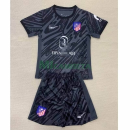 Camiseta de Portero Atlético de Madrid 2024/2025 Niño Kit Negro