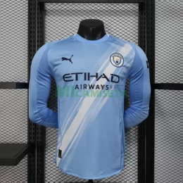 Camiseta Manchester City Primera Equipación 2025/2026 Azul ML (EDICIÓN JUGADOR)