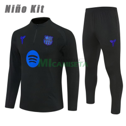 Sudadera De Entrenamiento Barcelona x Kobe Bryan 2025/2026 Niño Kit Negro/Azul