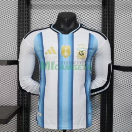 Camiseta Argentina Primera Equipación 2026 ML Azul/Blanco (EDICIÓN JUGADOR)