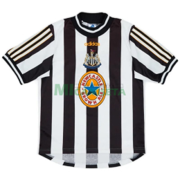 Camiseta Newcastle United Primera Equipación Retro 1997/99 Negro/Blanco