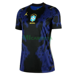 Camiseta Brasil Segunda Equipación Mundial 2026 Azul Mujer