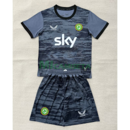 Camiseta de Portero Irland Tercera Equipación Mundial 2026 Niño Kit  Gris/Negro