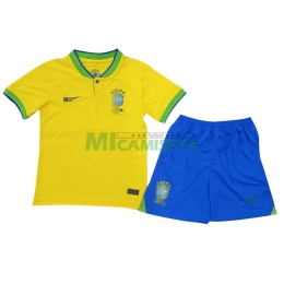 Camiseta Brasil Mundial 2022 → Calidad Thai AAA