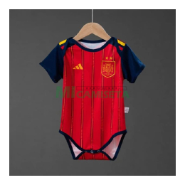 Camiseta España Primera Equipación Mundial 2026 Rojo/Azul Baby 2 Estrellas