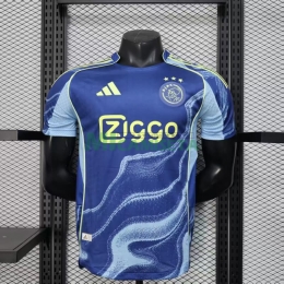 Camiseta Ajax Segunda Equipación 2025/2026 Azul (EDICIÓN JUGADOR)