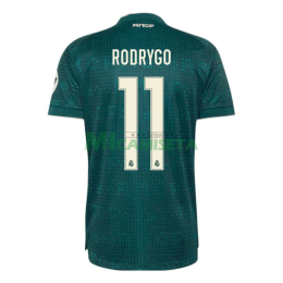 Camiseta RODRYGO 11 Real Madrid Segunda Equipación 2026/2027 Verde Oscuro con Parche HP