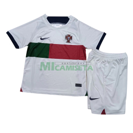 Camiseta Portugal Segunda Equipación 2022 Niño Kit