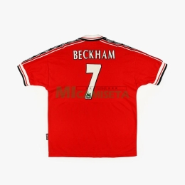Camiseta BECKHAM 7 Manchester United Primera Equipación Retro 1998/00