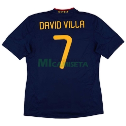 Camiseta DAVID VILLA 7 España Segunda Equipación Retro 2010