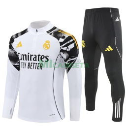 Sudadera De Entrenamiento Real Madrid 2025/2026 Kit Blanco con Estampado de Marvel