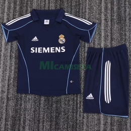Camiseta Real Madrid Segunda Equipación Retro 2005/06 Niño Kit