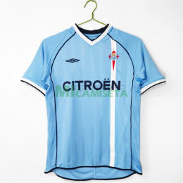Camiseta Celta De Vigo Primera Equipación Retro 2001/02 Azul Claro