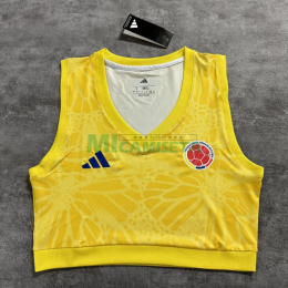 Top corto Colombia Primera Equipación Mundial 2026 Amarillo Mujer