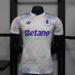 Camiseta Aston Villa Tercera Equipación 2025/2026 Blanco Roto (EDICIÓN JUGADOR)