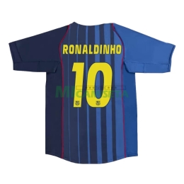 Camiseta RONALDINHO 10 Barcelona Segunda Equipación Retro 2004/05