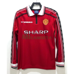 Camiseta Manchester United Primera Equipación Retro 1998 ML