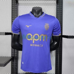 Camiseta Monaco Segunda Equipación 2025/2026 Azul/Dorado (EDICIÓN JUGADOR)