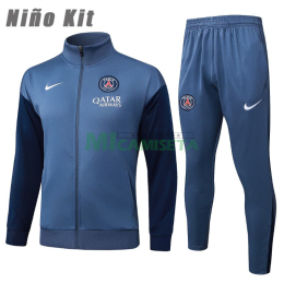 Chandal PSG 2025/2026 Niño Gris Azulado
