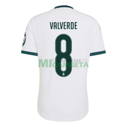 Camiseta VALVERDE 8 Real Madrid Primera Equipación 2026/2027 Blanco con Parche HP
