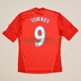Camiseta TORRES 9 Liverpool Primera Equipación Retro 2010/11