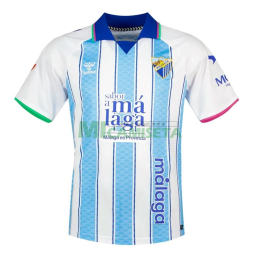Camiseta Málaga CF Primera Equipación 2026/2027 Azul/Blanco con Parche La Liga